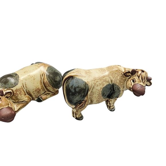 Giftcraft Japan MCM Cow Salt & Pepper Shakers-Country Kitchen Farmhouse Decor - Picture 2 of 6